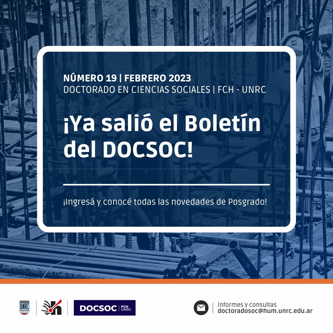Boletin del DocSoc N°21 – Abril 2023