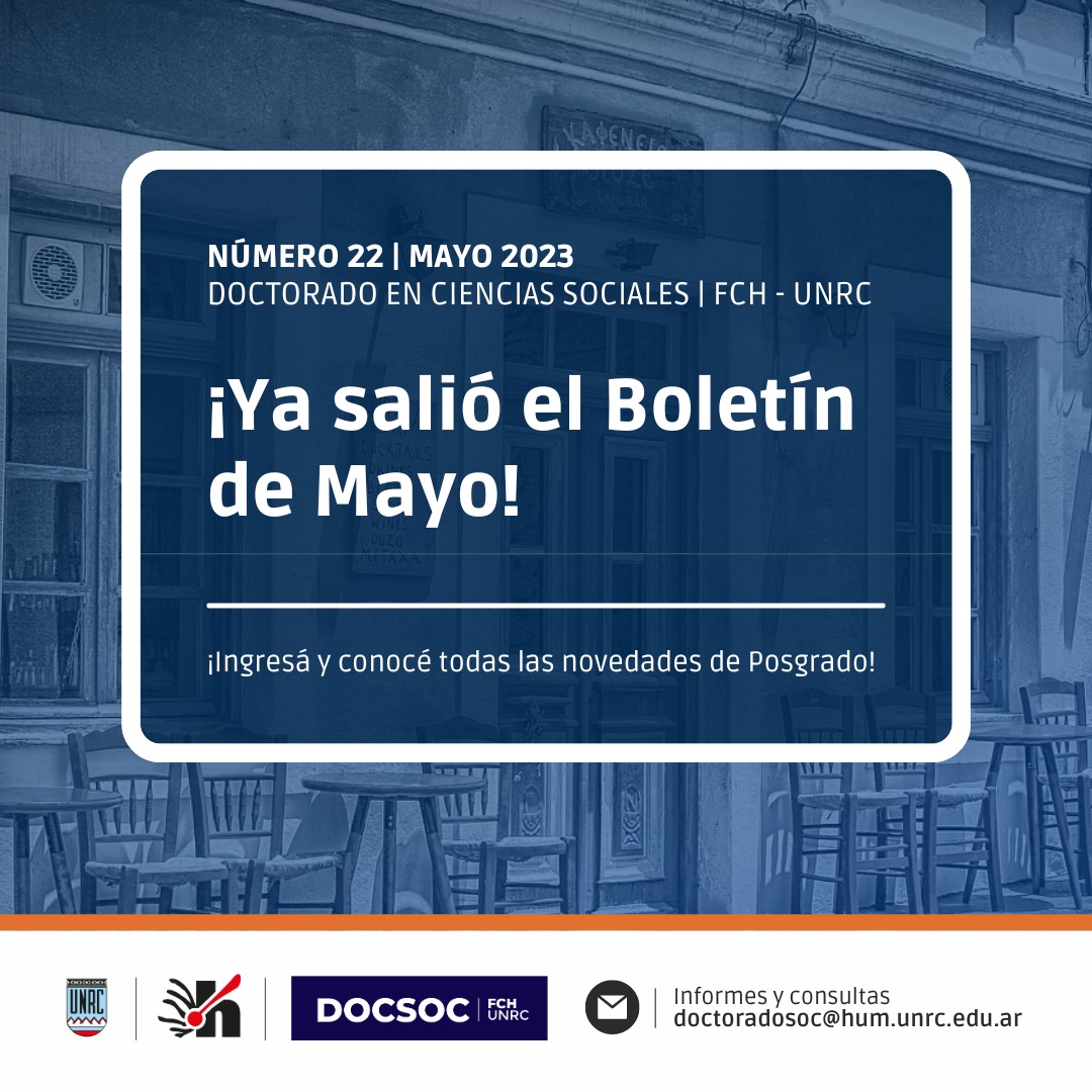 Boletin del DocSoc N°22 – Mayo 2023