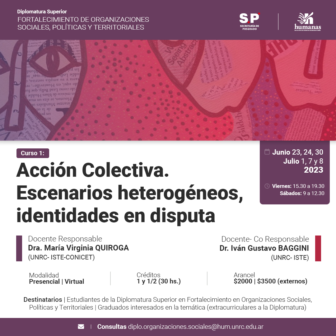 Curso 1: Acción Colectiva. Escenarios heterogéneos, identidades en disputa.