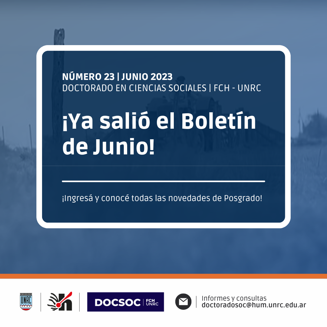 Boletin del DocSoc N°23 – Junio 2023