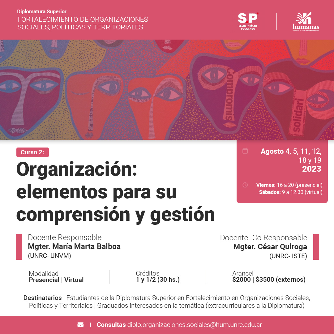 Curso 2: OrganizaciĂłn: Elementos para su comprensiĂłn y gestiĂłn