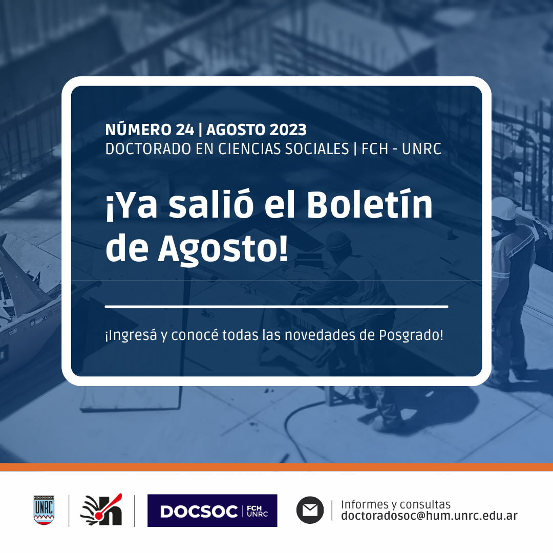 Boletin del DocSoc N°24 – Agosto 2023