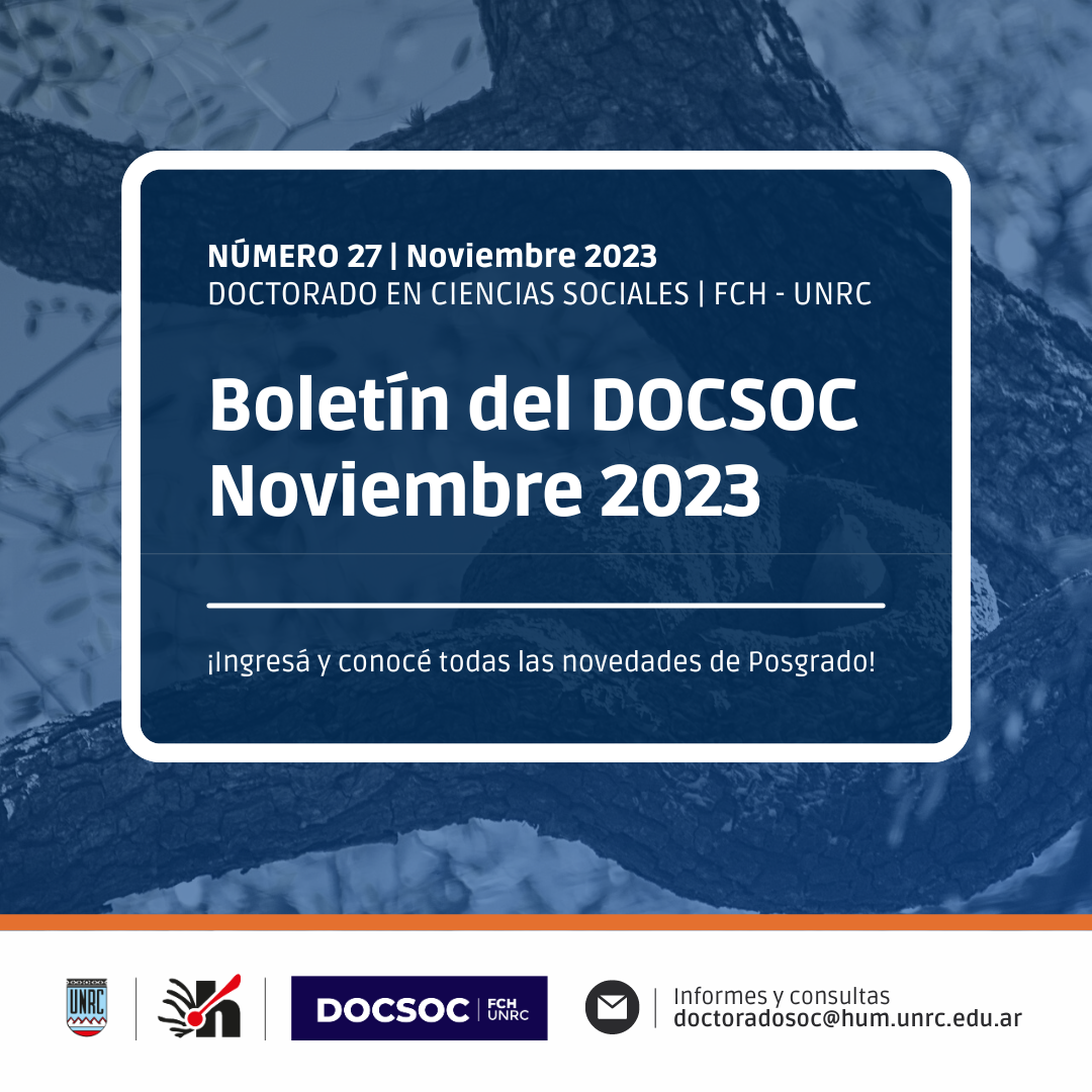 Boletín el DocSoc N°27 – Noviembre 2023