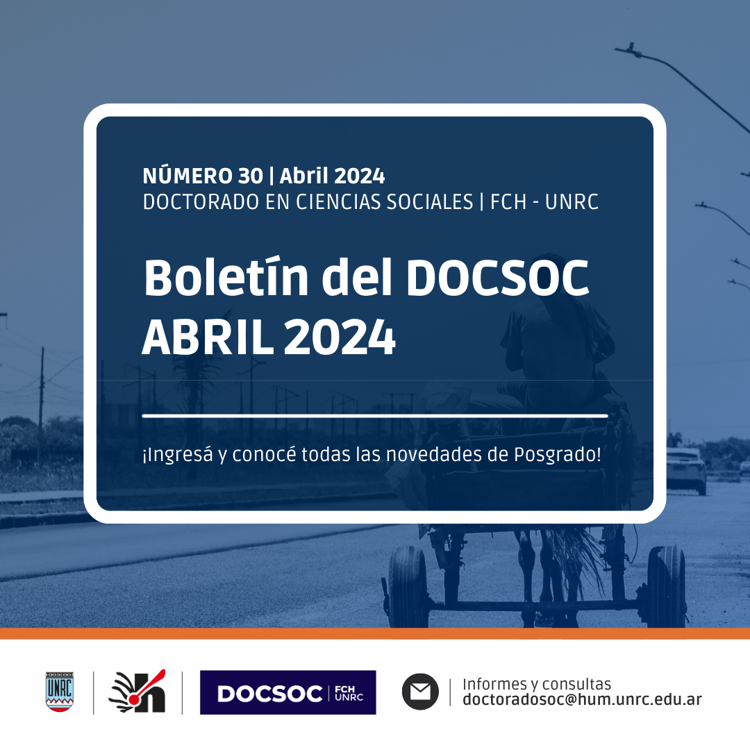 Boletín el DocSoc N°30 – Abril 2024