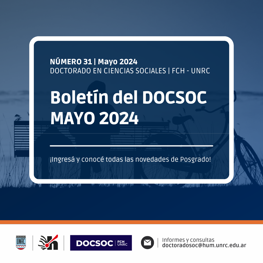 Boletín el DocSoc N°31 – Mayo 2024