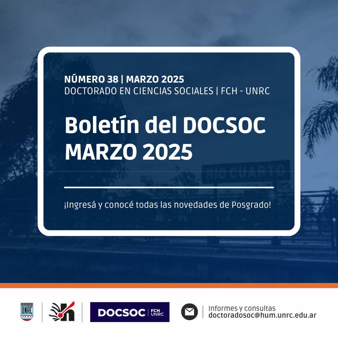 Boletín del DOCSOC N°38 – Marzo 2025