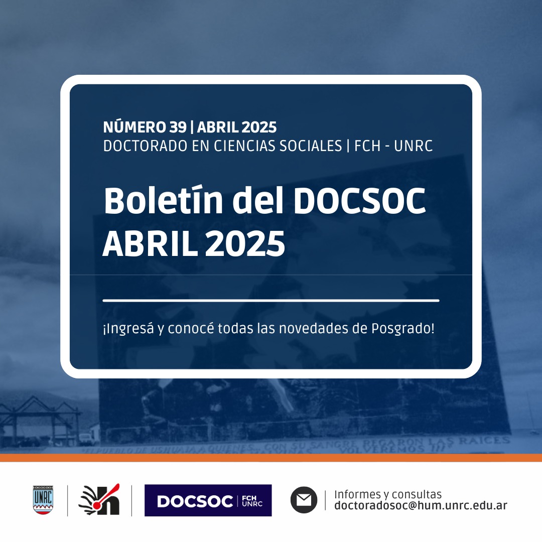 Boletín del DOCSOC N°39 – Abril 2025