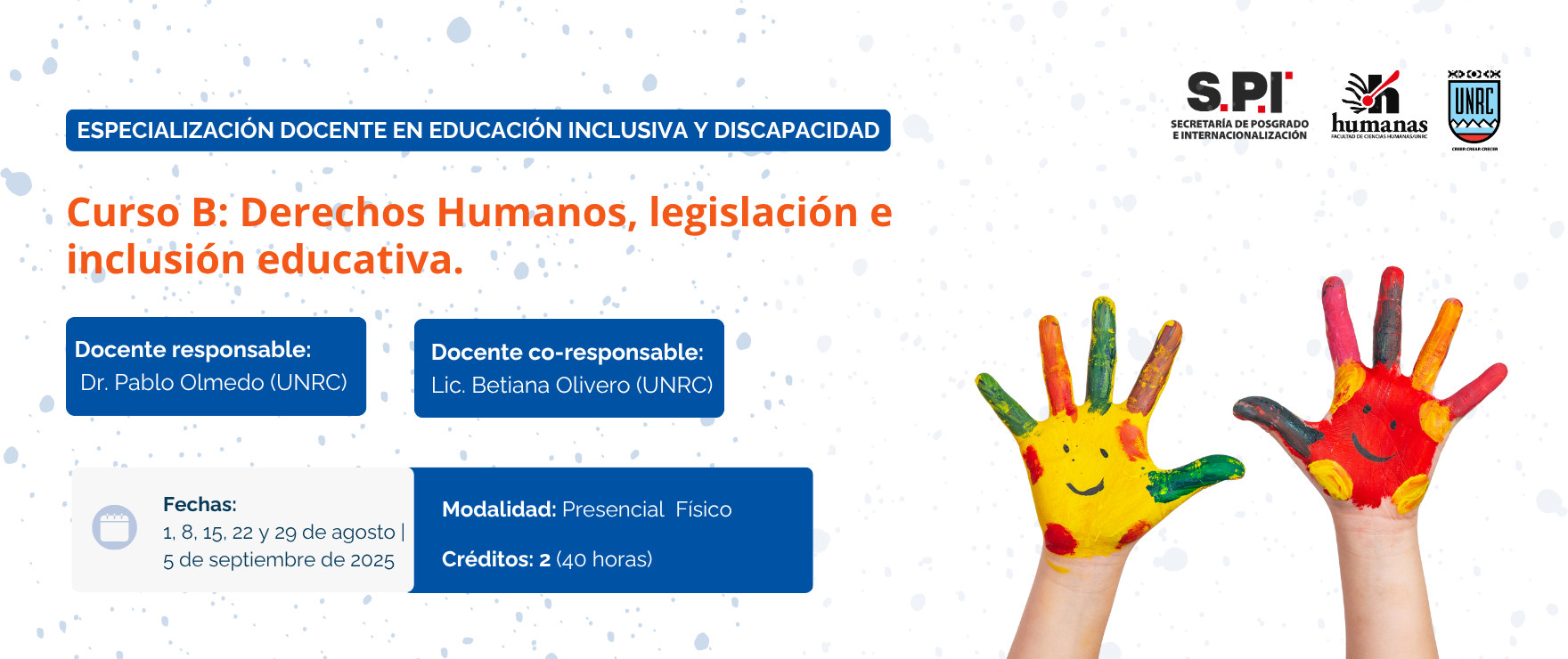 Curso B: Derechos Humanos, legislación e inclusión educativa