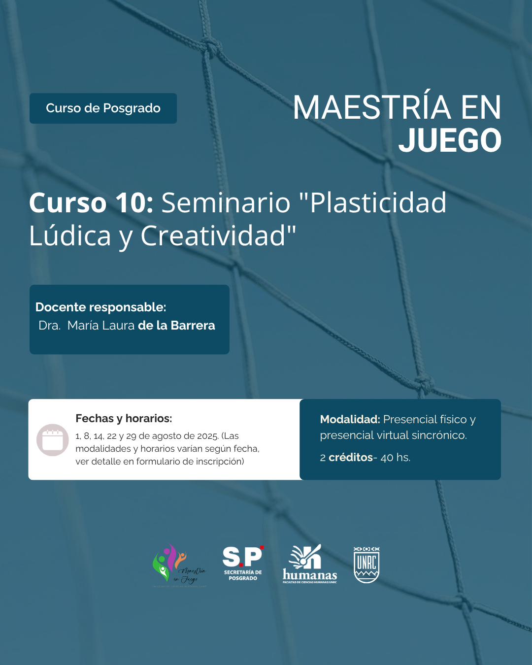 Nuevo Seminario de la Maestría en Juego tiene abiertas sus inscripciones