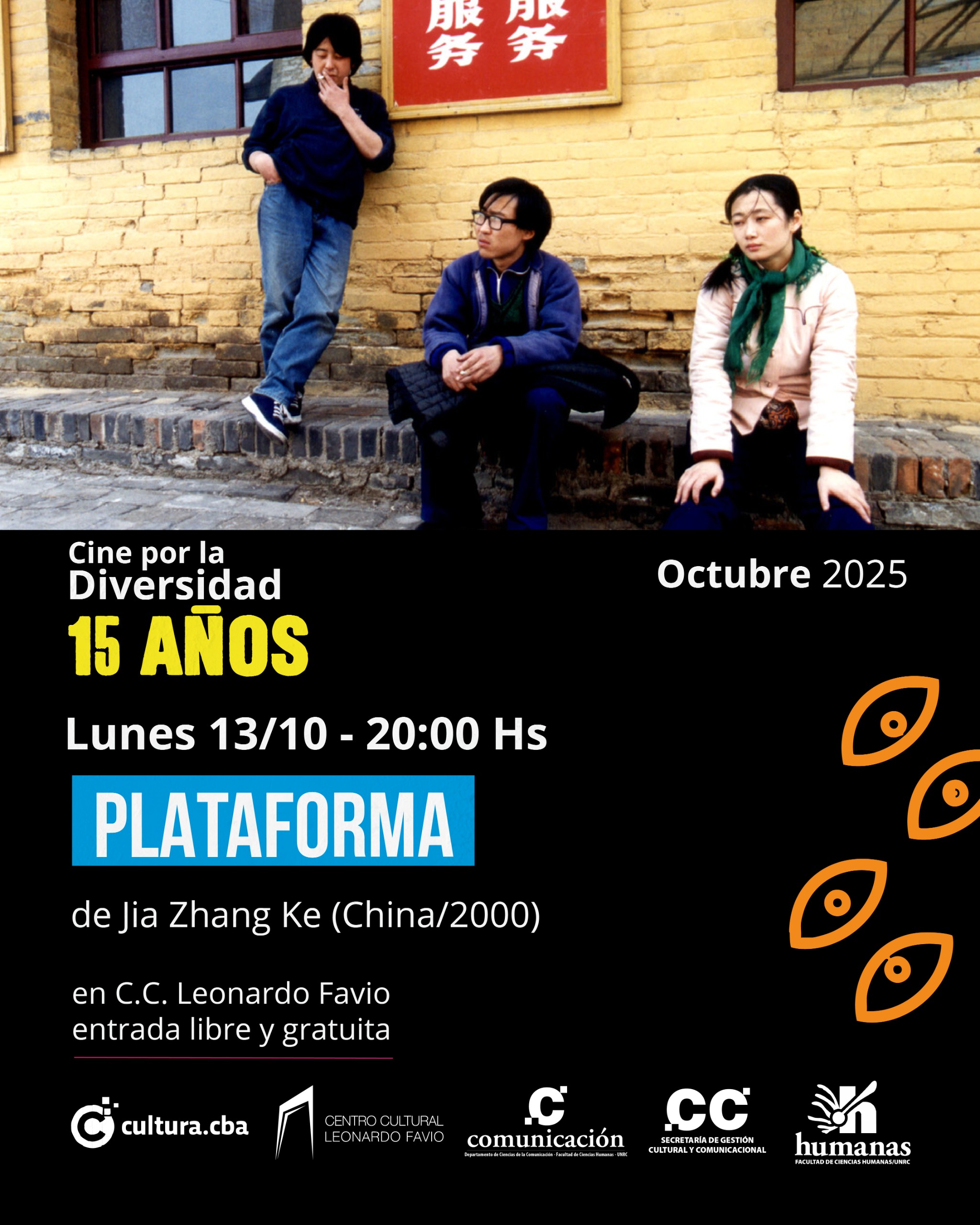 Plataforma, de Jia Zhang Ke (China/2000), 154 min. (SAM13)