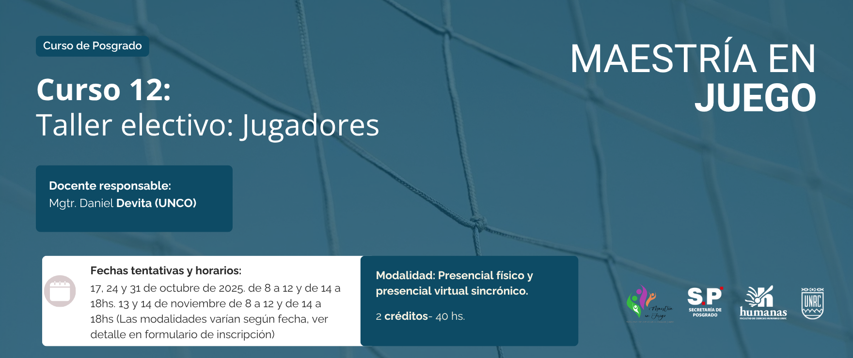 Curso 12: Taller electivo 2: Jugadores